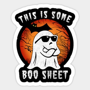 This Is Some Boo Sheet Halloween Ghost Funny Gift Men Women Sticker